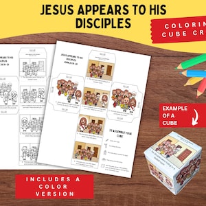 Jesus Appears to His Disciples Bible Craft | John 20:19–29 Printable ...
