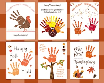 Christian Handprint art Bundle, Fall for Jesus Handprint , Thanksgiving Sunday School Activity, Bible School Craft for Toddlers, Fall Craft