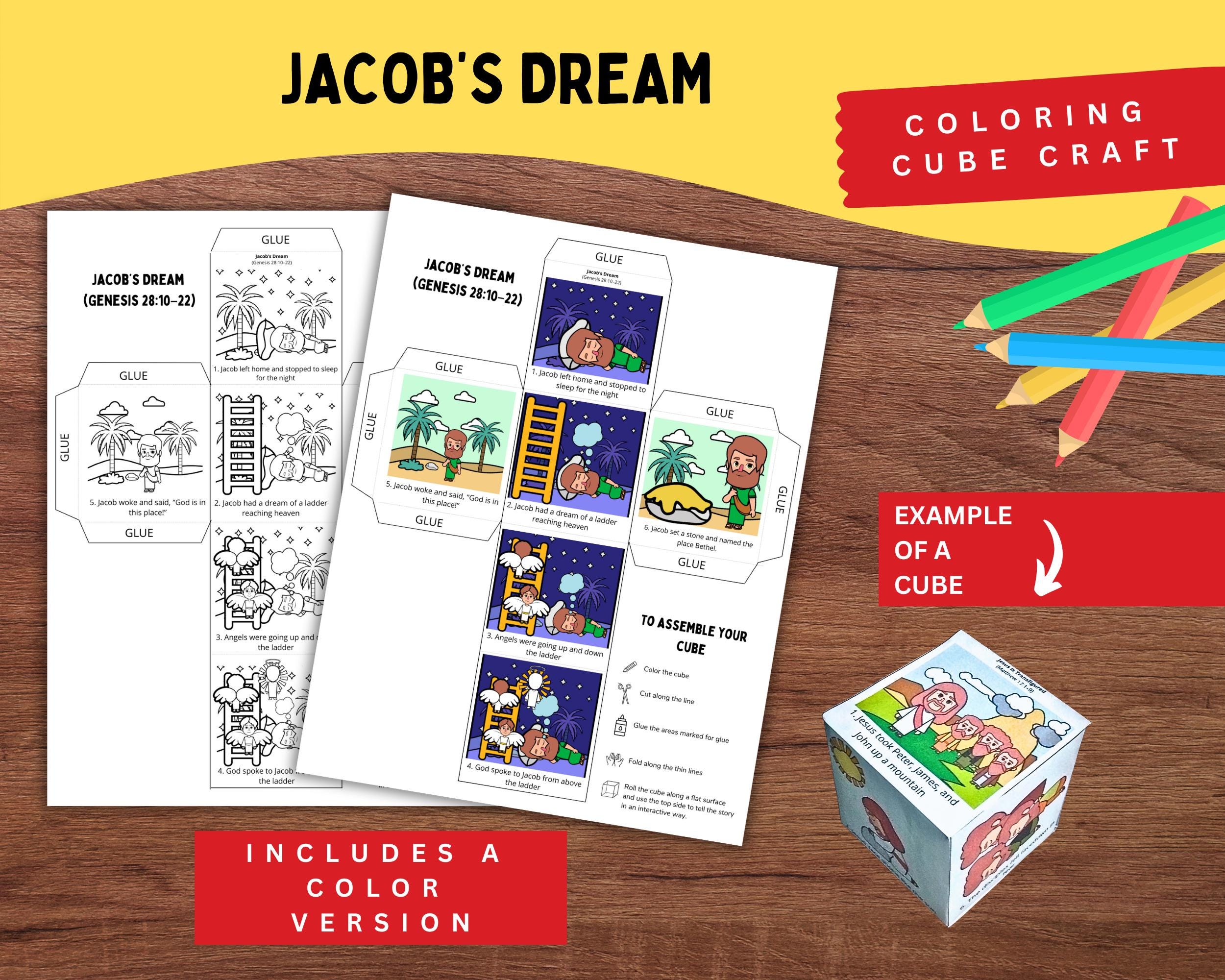 Jacob’s Dream and Ladder Bible Craft for Kids – Printable Genesis 28:10 ...