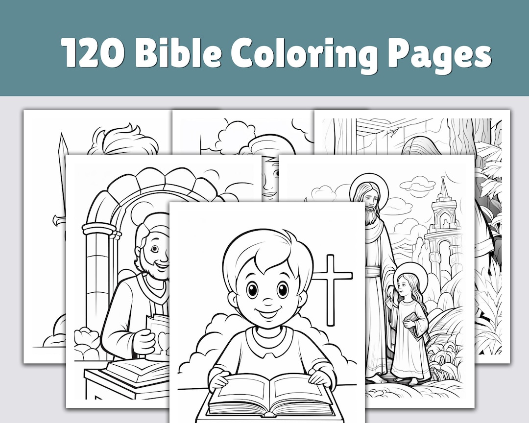 Christian Bible Coloring Pages for Kids | 120 Unique Scripture-based