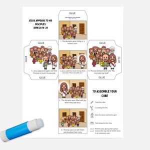 Jesus Appears to His Disciples Bible Craft | John 20:19–29 Printable ...