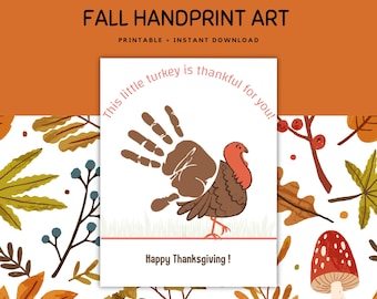 Thanksgiving Handprint Art, This Little Turkey Handprint Art