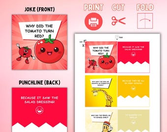 50 Kid Joke Cards Printable Lunchbox Jokes Funny Jokes for