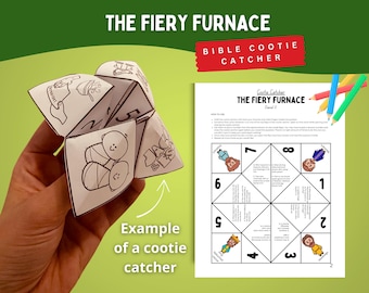 The Fiery Furnace | Shadrach Meshach Abednego Bible Story | Daniel 3 Old Testament Story Printable for Kids, Sunday School, Homeschool