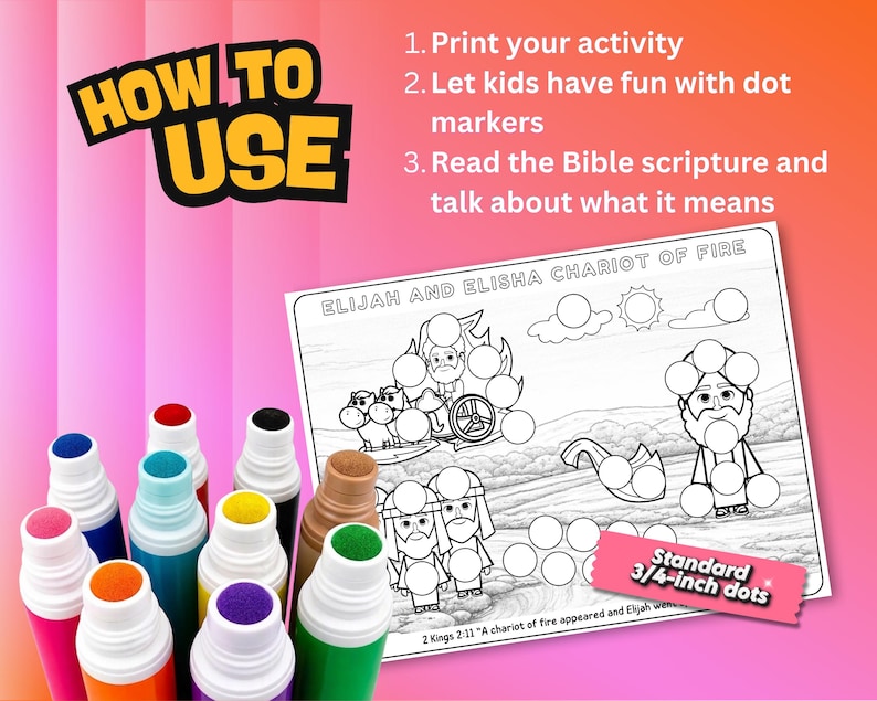 Bible Story Dot Marker Activity Bundle for Kids | 122 Bible Coloring ...