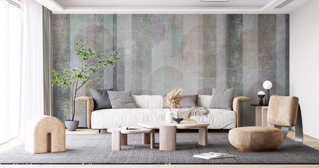 Geometric Patterned Textured Backdrop For Modern Apartment photo