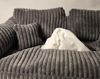 Handgemachte Taschentuchbox im Couch-Stil – stilvolle Wohnzimmer-Deko