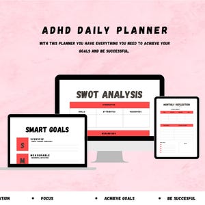 ADHD Daily Planner, ADHD Planner, Printable Planner, Emotion Journal ...
