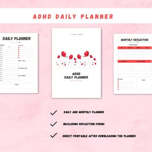 ADHD Daily Planner, ADHD Planner, Printable Planner, Emotion Journal ...