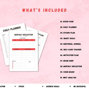 ADHD Daily Planner, ADHD Planner, Printable Planner, Emotion Journal ...