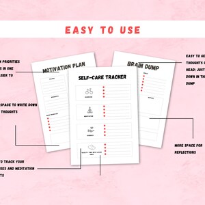 ADHD Daily Planner, ADHD Planner, Printable Planner, Emotion Journal ...