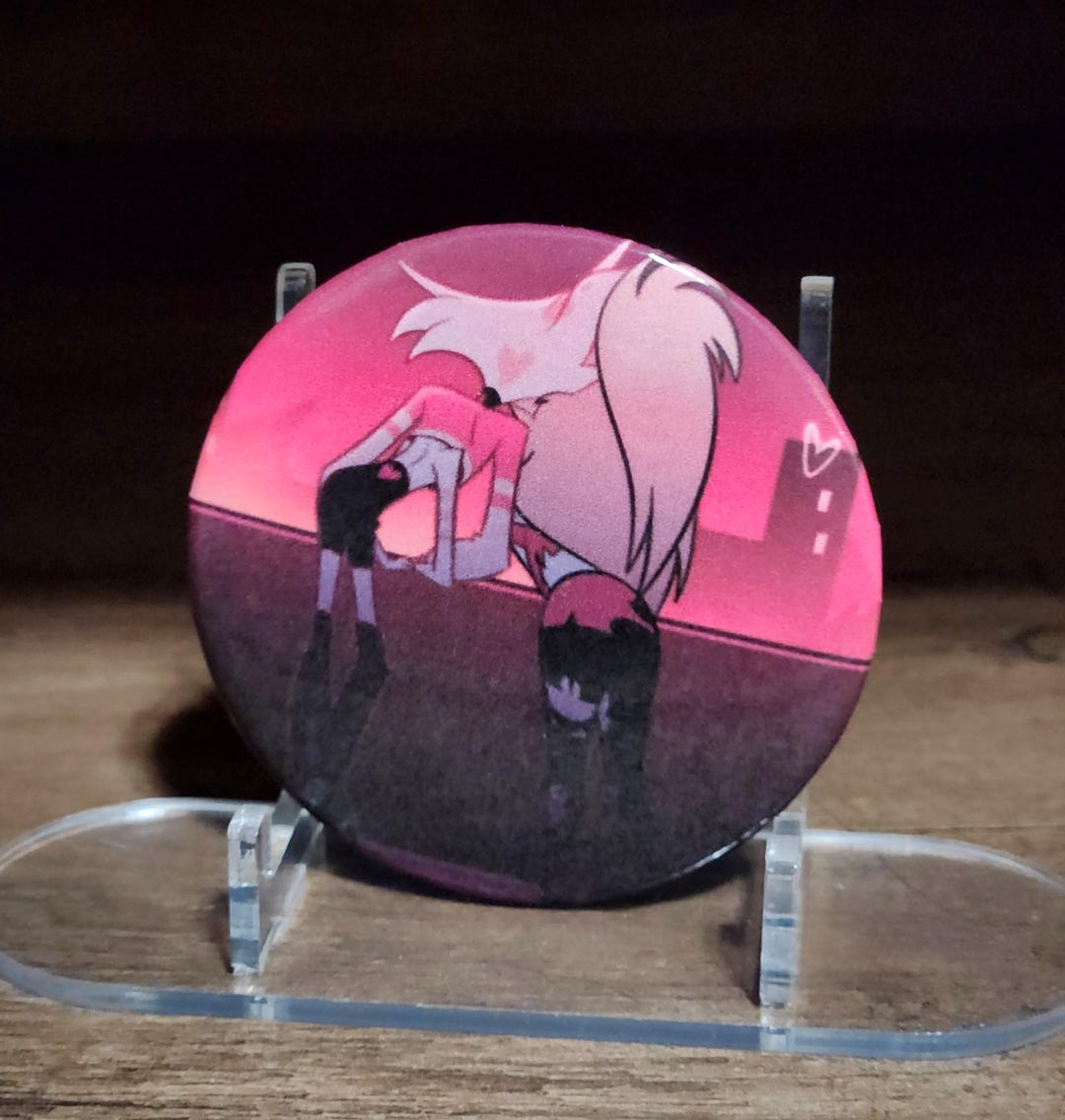 Angel Dust and Cherri Bomb Button - Hazbin Hotel - Etsy