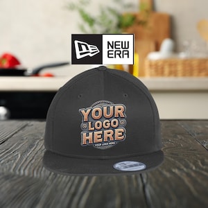 Custom Embroidered New Era 9Fifty Flatbill Cap - Personalize with Text or Logo - Ideal Gift - Customizable Cap