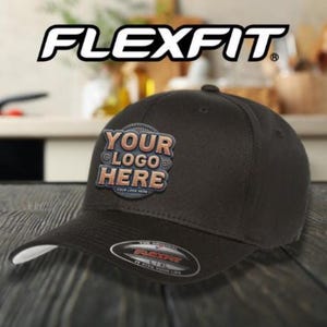 Custom Embroidered FlexFit 6277 Hats - Personalize with Your Text or Logo - Ideal Gift for Special Occasions - Customizable Cap - Hat