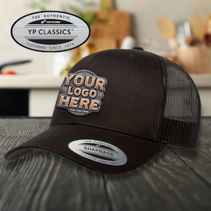 Custom Personalized Embroidered Hats - Trucker Mesh Snapback - Hats With Your Own Text/Logo - Yupoong Mesh Snapback Custom Hats - Adjustable