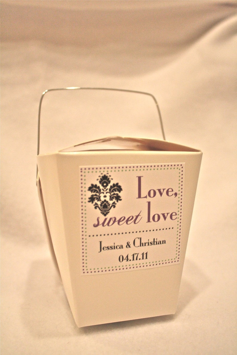 Chinese Takeout Boxes for Favors Etsy