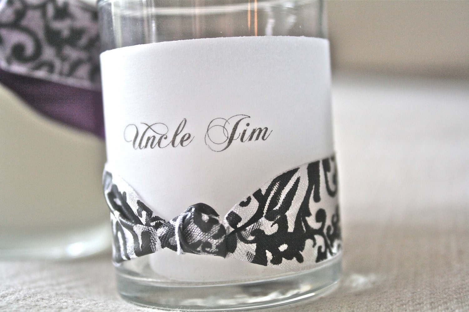 Custom Memorial Candle Set Etsy