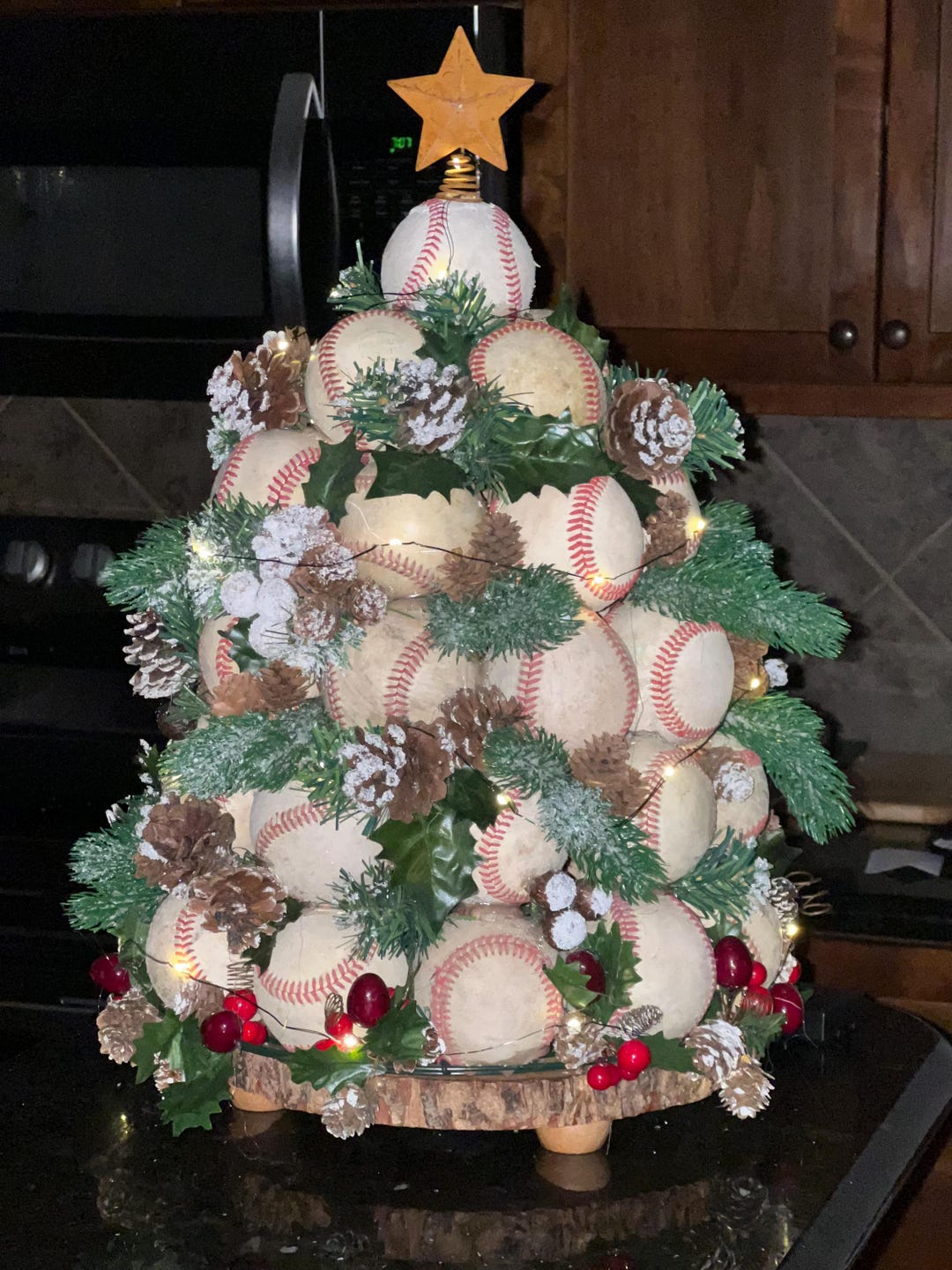 Baseball Christmas Tree - Etsy