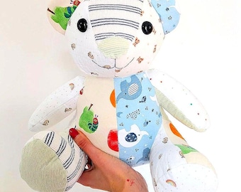 Memory Bear Keepsake Bear Weighted bear birth weight Bear Bereavement Bear embroided name bear personalised bear gift baby gift
