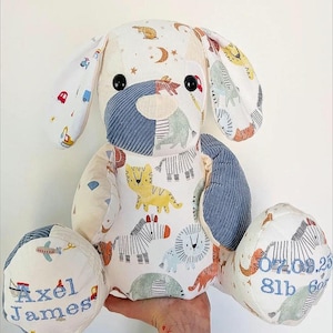 Memory Bear Keepsake Bear Weighted bear birth weight Bear Bereavement Bear embroided name bear personalised bear gift baby gift