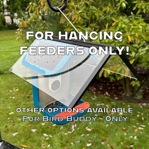 HANGING FEEDER ONLY - Rain Roof Extender. Compatible with Bird Buddy.