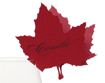 Maple Leaf Place Cards - autumn, leaf, tree, nature, canada