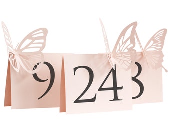 Butterfly Table Number