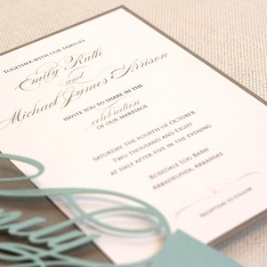 Monogram Wedding Invitations image 4