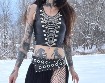 Hell Couture Chains Crop Top