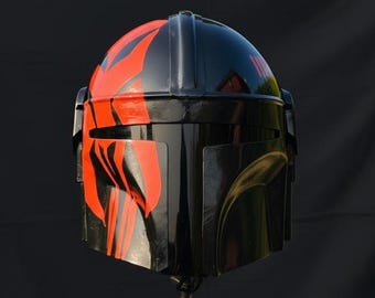 マンダロリアンヘルメット - ハンドメイド、スターウォーズ ブラック