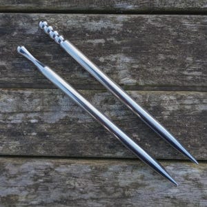 Handmade Brass or Stainless Steel Marlin Spike: Paracord Knot Tool