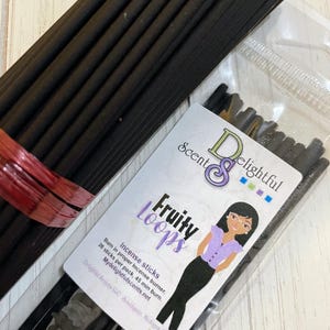 FRUITY LOOPS Incense sticks 20 pack Hand dipped, Aromatherapy