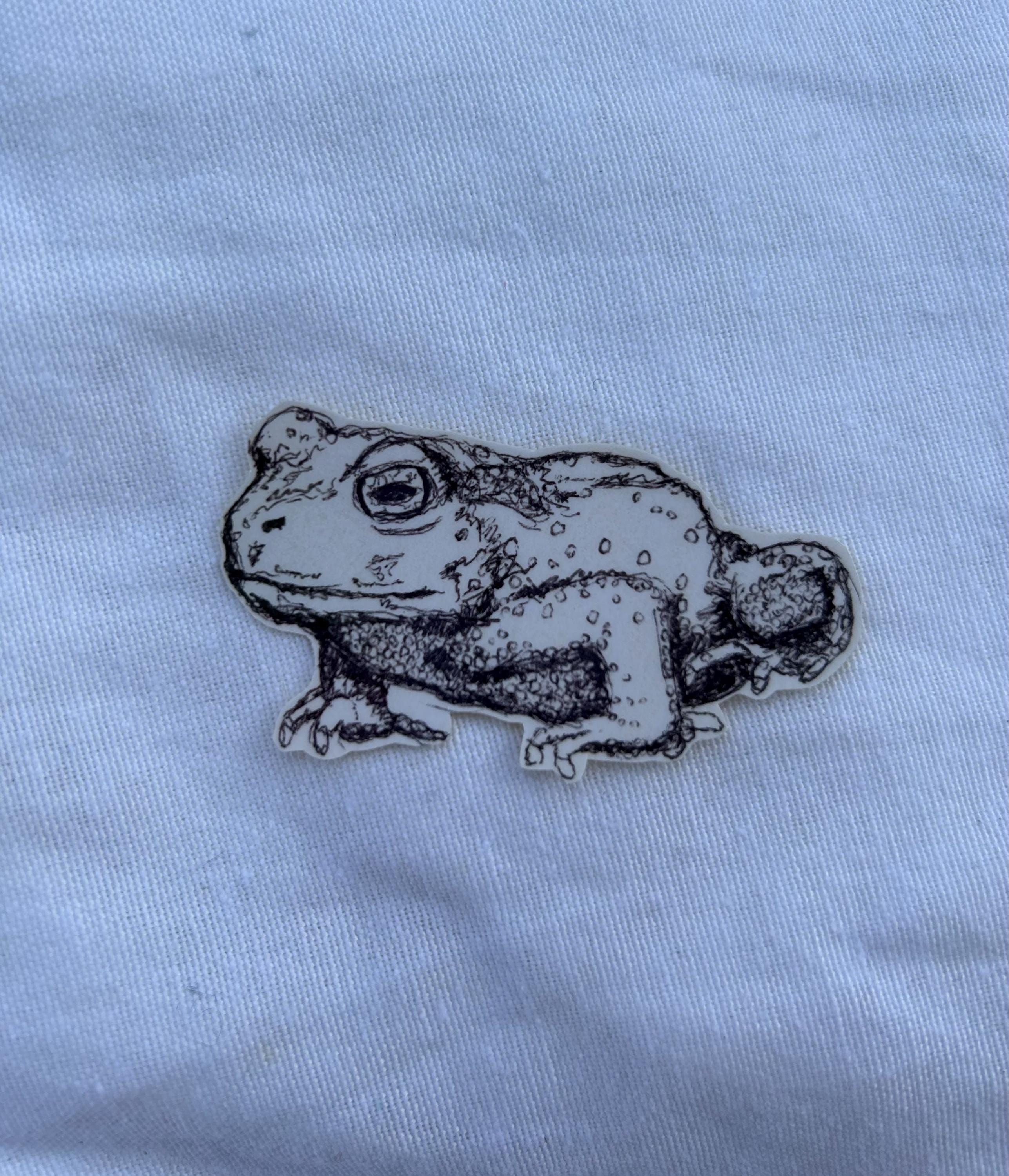 Toad Crying Sticker Toad Sticker | Hand Drawn Laminated Decal - Etsy