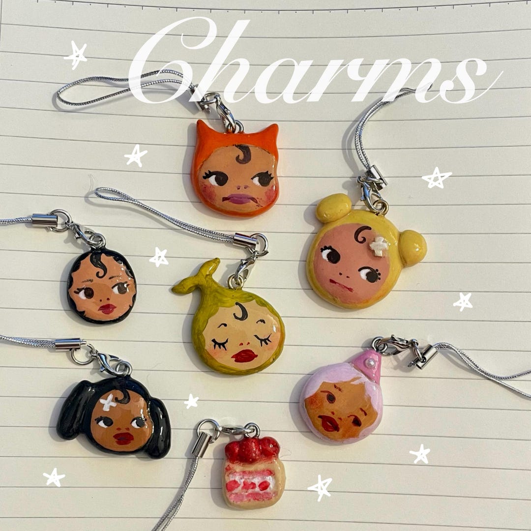 Charm For Keychains Handmade Charms - for Keychains, Necklaces, Bracelets, Etc - Etsy