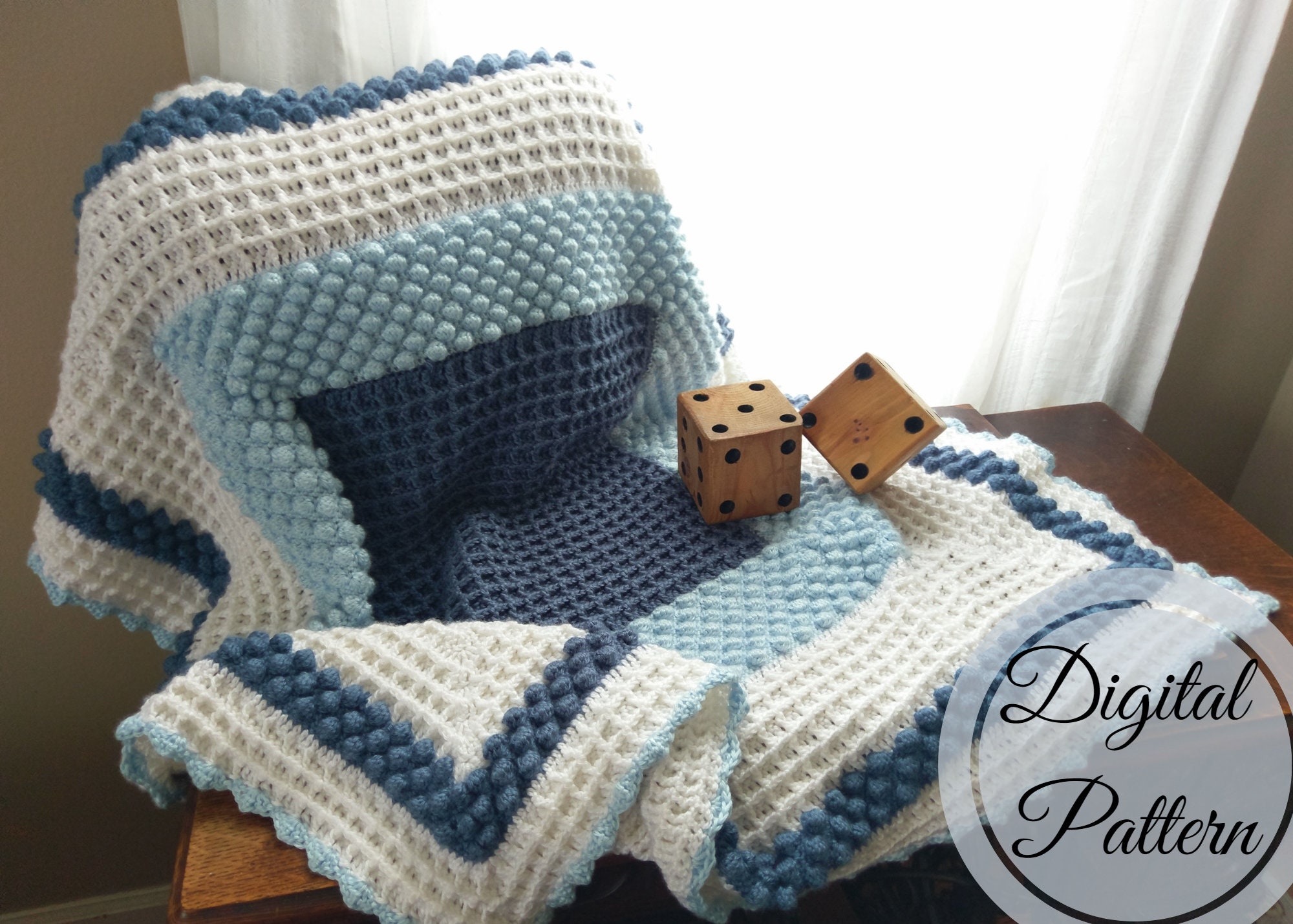 10 Beautiful Free Baby Boy Crochet Blanket Patterns - CrochetKim™