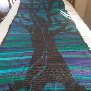 Tree of Life over-sized blanket crochet pattern image 3