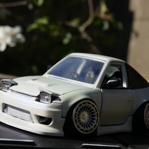 Nissan 200SX Silvia Tooned – Custom 3D Printed Car Model – Handmade JDM Collectible – Personalized Drift Gift