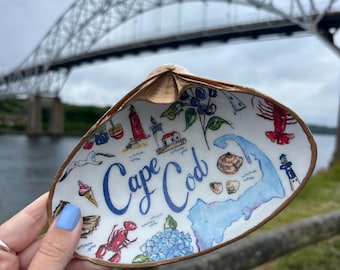 Cape Cod Clam Shell Ring Dish – Coastal Keepsake Decor
