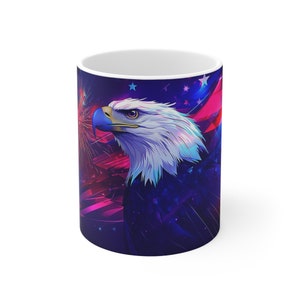 Eagle of Liberty Mug 11oz Mug, Glossy Coffee Mug, Patriotic Gifts, 2nd Amendment, American Patriot, Pro America, America Lover Gift