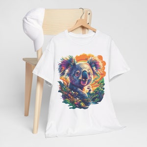 Vibrant Koala Graphic Tee,  Cute Koala Bear Gift Shirt Funny Mommy Family Tee Women&#39;s T-Shirt Gift For Mother Cotton Unisex T-Shirt