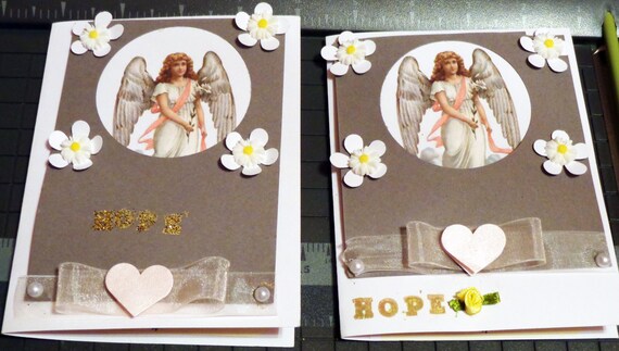 Greeting Angel poem handmade cards set of 10 with | Etsy