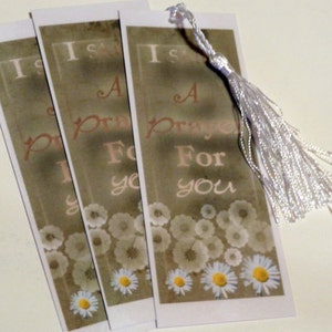 Sunflower digital design bookmark instant download With sentiment: I Said A Prayer For you image 2