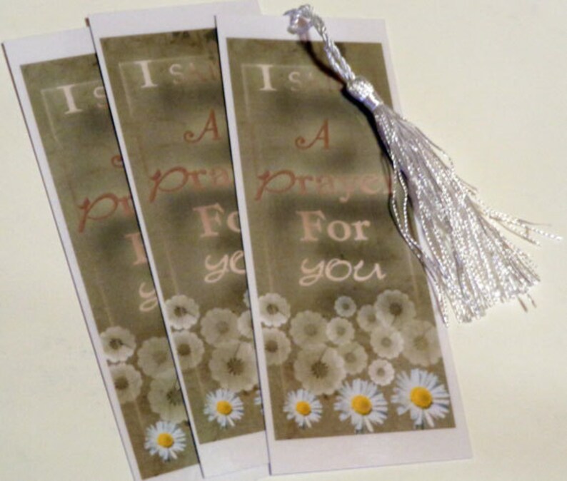 Sunflower digital design bookmark instant download With sentiment: I Said A Prayer For you image 2