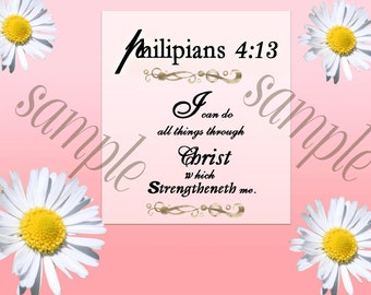 scripture small cards Printed Just for you- 20 pieces Per pkg