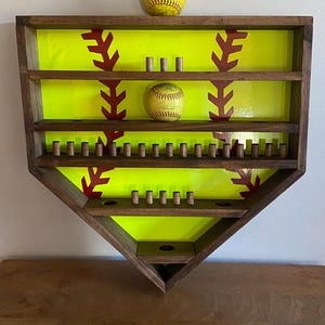 Large Homeplate Ring and Softball Display