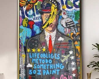 ルネ・マグリット「人の子」1964年、高品質の手描き油絵複製 - Etsy 日本