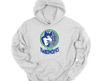 Vintage Timberwolves hoodie retro throwback 90s golden era basketball Vintage