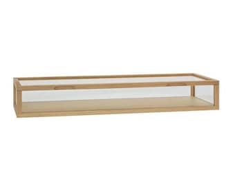 Large Display Oak & Glass Box
