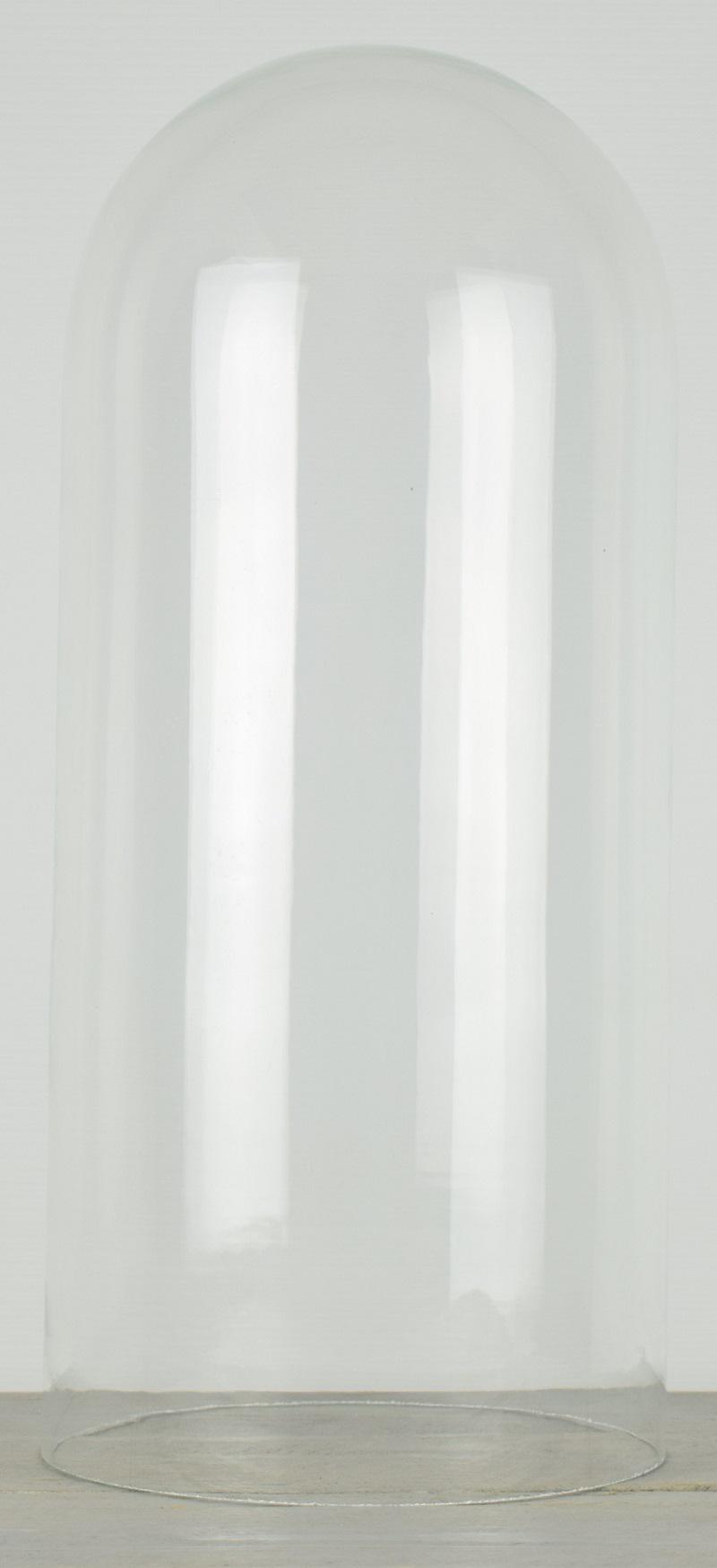 Grand dôme de présentation en verre au look vintage, hauteur 20 x 45 cm