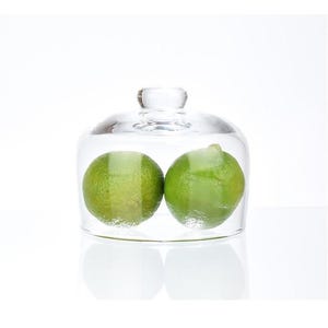 Handmade Small Glass Display Cover Cloche Bell Dome With Knob 10 cm x 11.5 cm